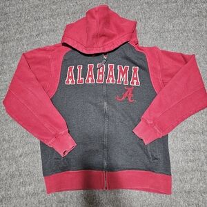 Alabama Crimson Tide Colorblock Full Zip Hoodie Sweatshirt Colosseum Medium